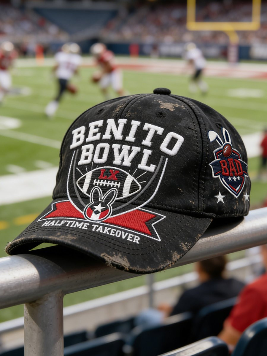 Benito Bowl Hat Bad Bunny Super Bowl Merch 2026 Puerto Rican Football Hat Gifts For Brother Benito Bowl Hat Bad Bunny Super Bowl Merch 2026 Puerto Rican Football Hat Gifts For Brother