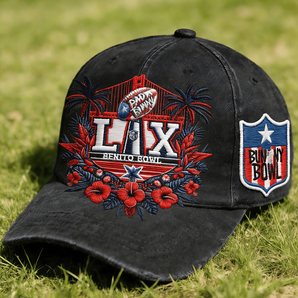 Benito Bowl LX Bad Bunny Hat Bad Bunny Baseball Cap Gift Ideas For Best Friends