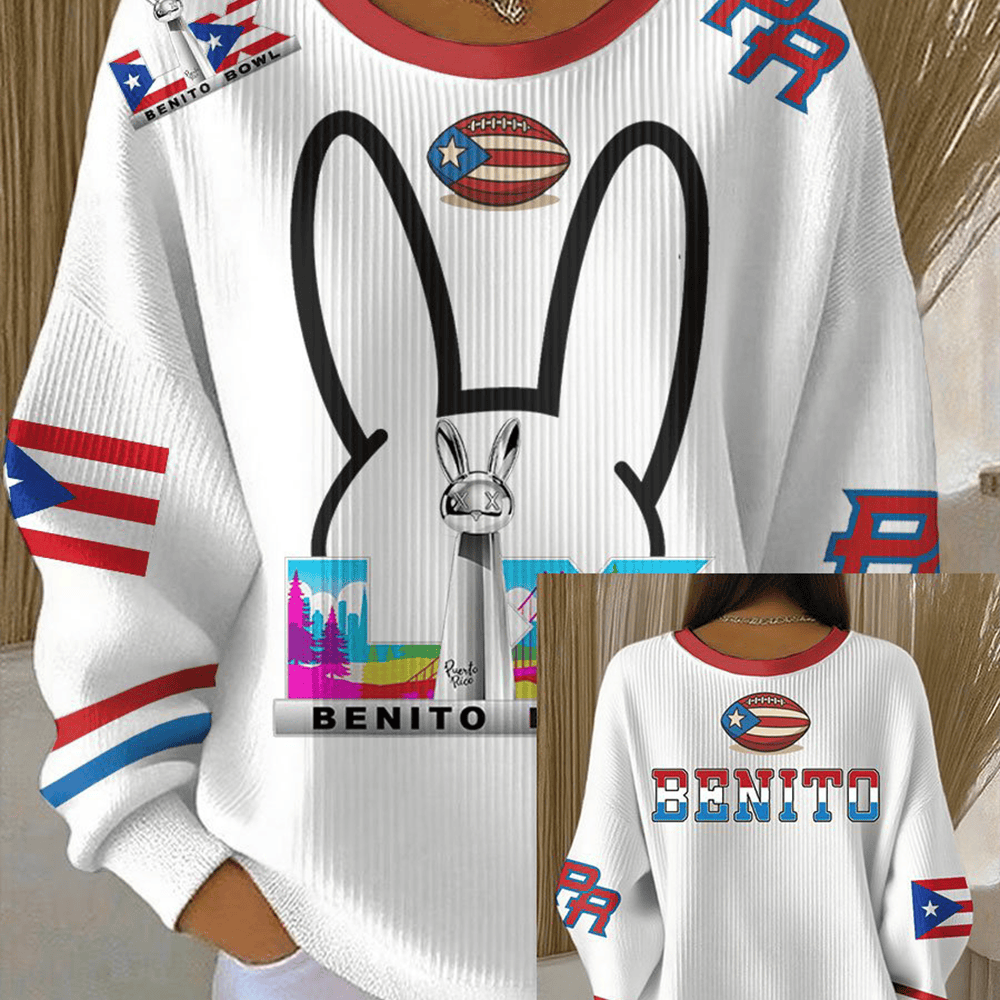 Benito Bowl LX Puerto Rico Sweatshirt Bad Bunny Concert Merch Gift For Wife