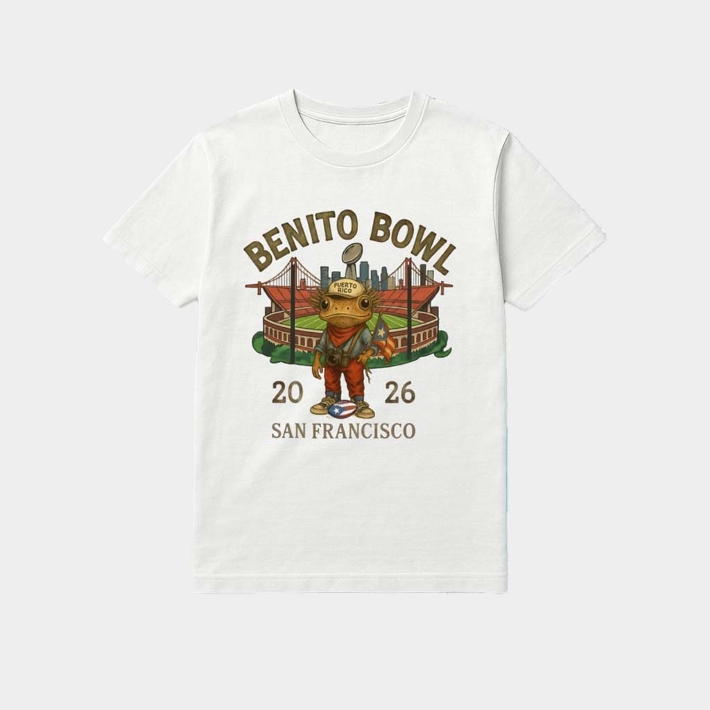 Benito Bowl Puerto Rico Coqui Frog Shirt Bad Bunny Super Bowl Merch 2026 Gifts For Dad