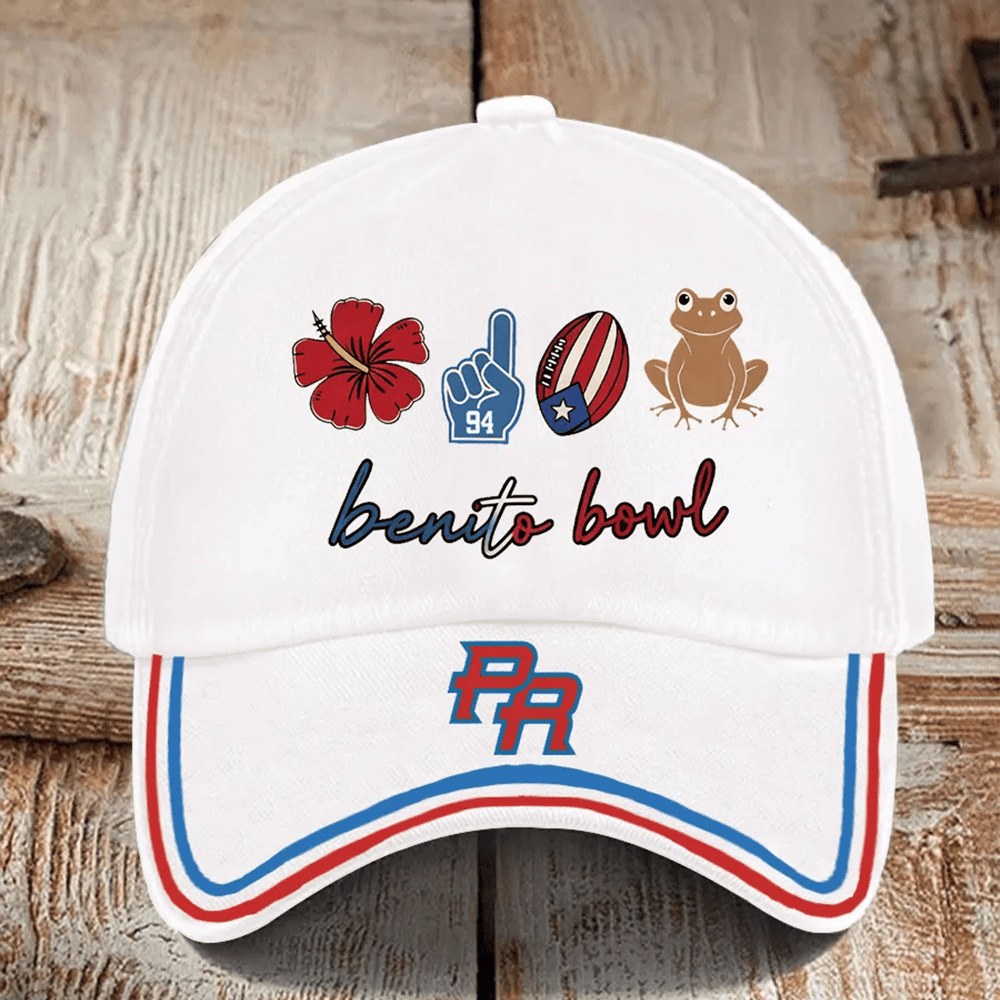 Benito Bowl Puerto Rico Hat Bad Bunny Halftime Show Baseball Cap Gift Ideas