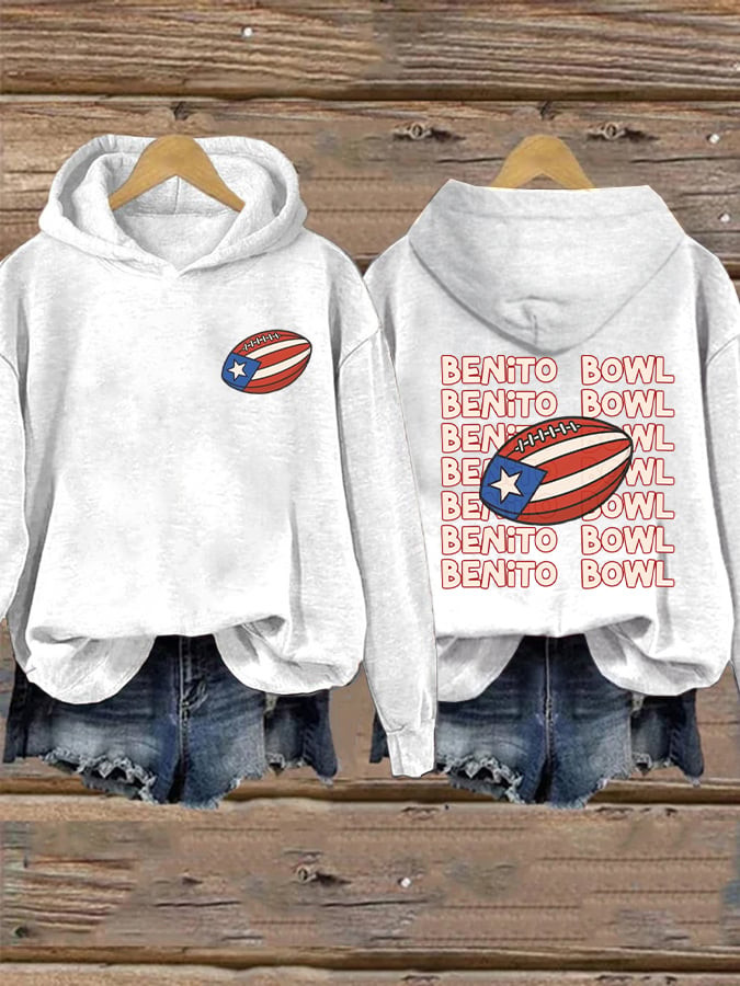 Benito Bowl Puerto Rico Hoodie Bad Bunny Concert Merchandise Unique Gifts For Football Lovers