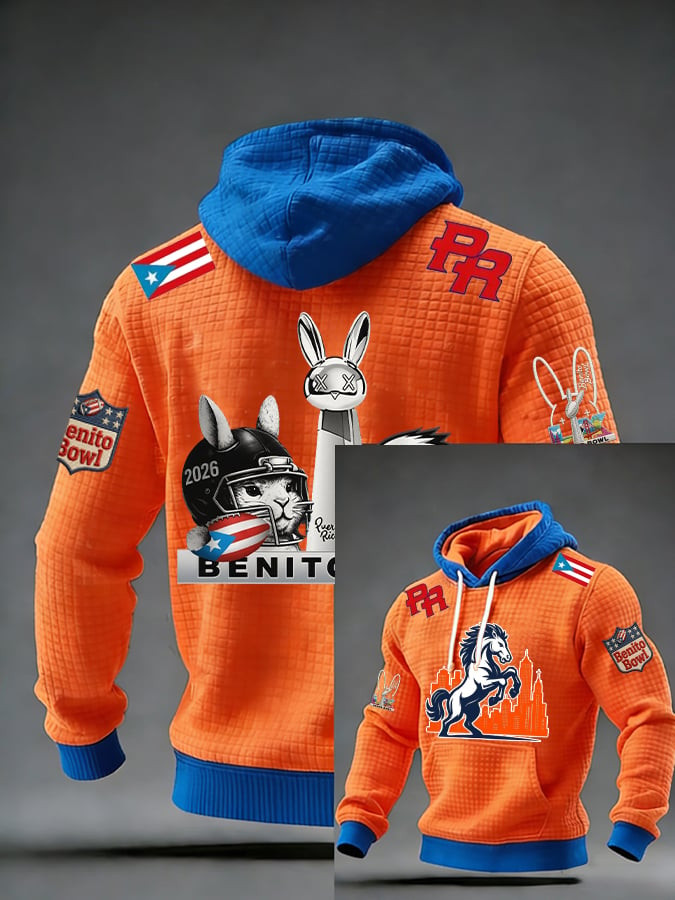 Benito Bowl Puerto Rico Hoodie Paso Fino Horse Super Bowl Merchandise
