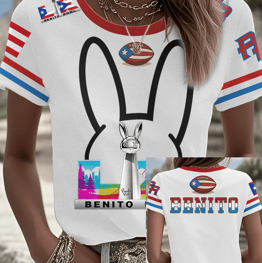 Benito Bowl Puerto Rico T-Shirt Bad Bunny Super Bowl LX Clothes Gift For Her