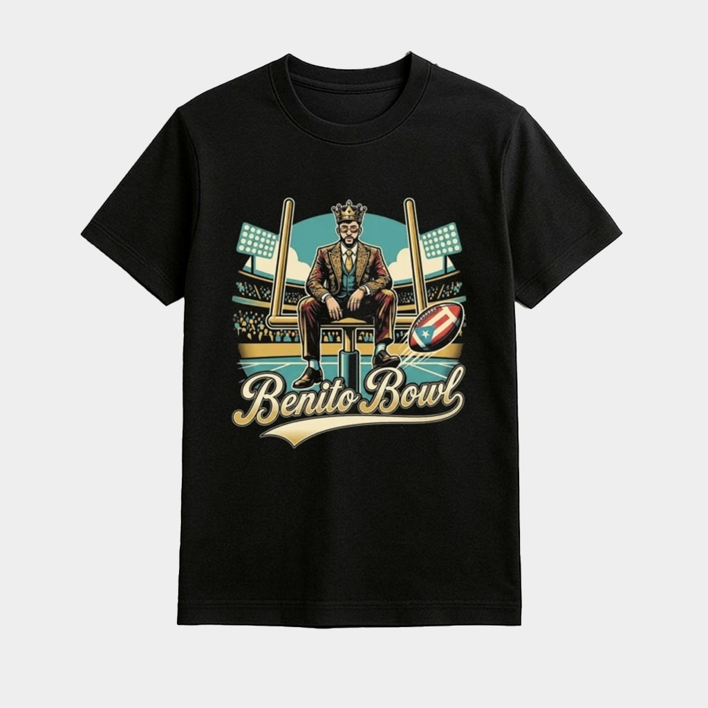 Benito Bowl Shirt Bad Bunny Puerto Rico Merch Super Bowl 2026 Fan Clothing Gifts