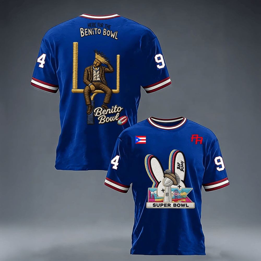 Benito Bowl Super Bowl LX T-Shirt Bad Bunny Halftime Show Clothes Good Gifts For Him