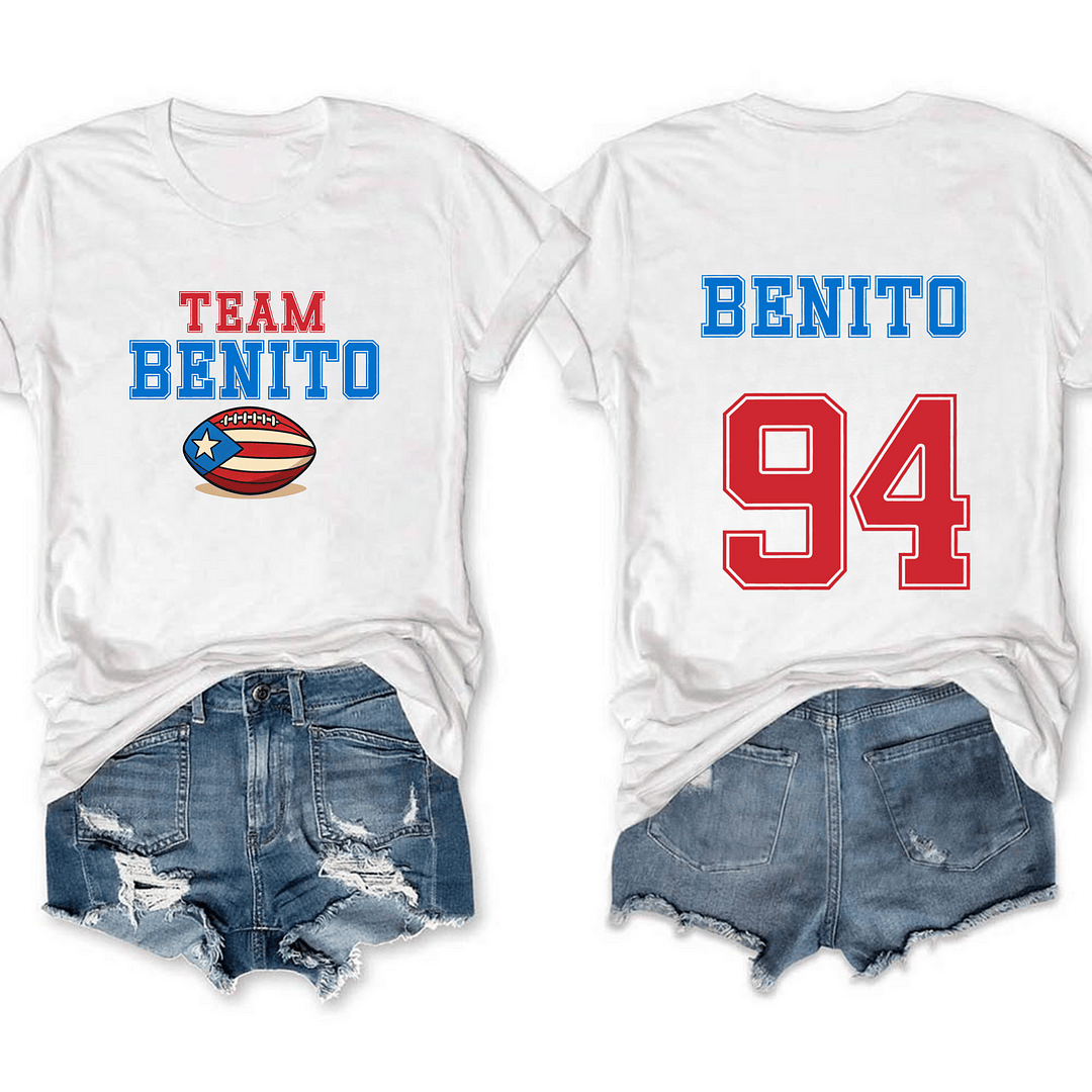 Benito Bowl Tee Team Benito 94 Shirt Halftime Bowl Football Gift for Fan