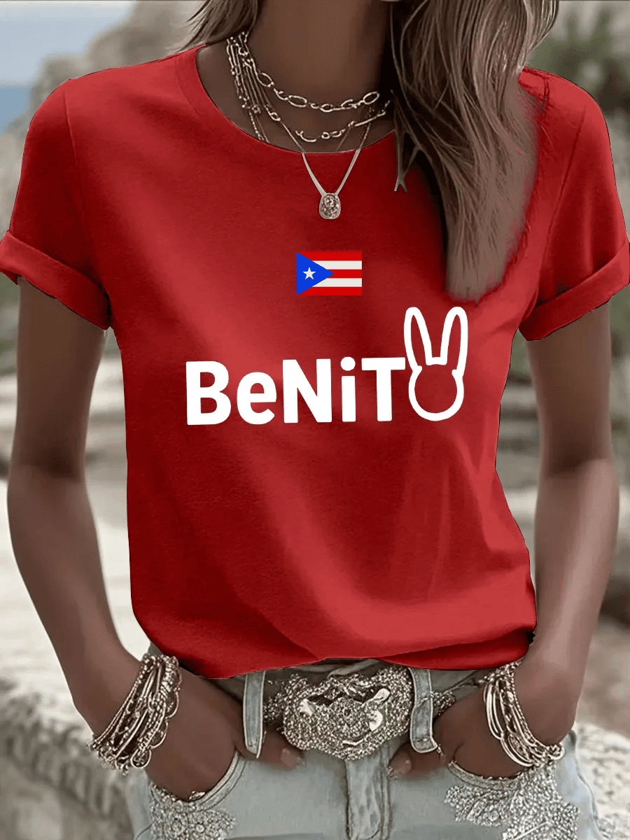 Benito Puerto Rico T-Shirt Bad Bunny Super Bowl 2026 Clothes Gifts For Girl