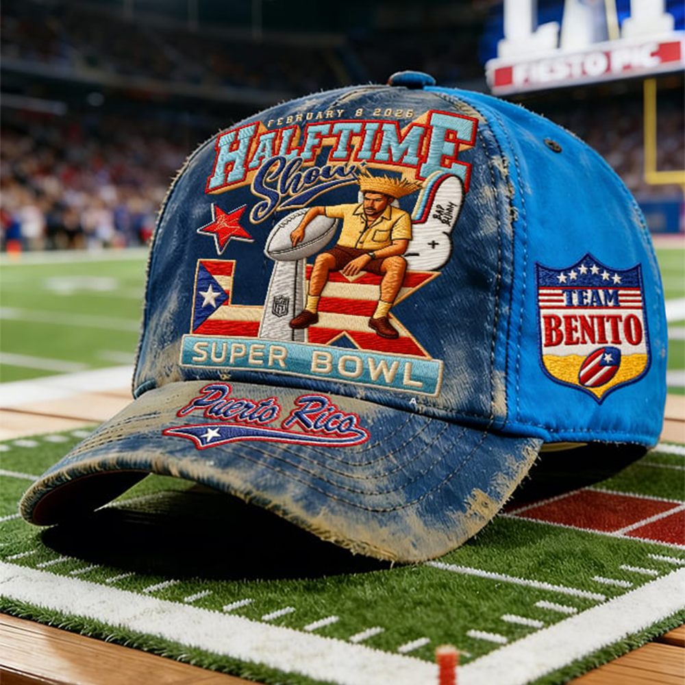 Benito Super Bowl Half Time Vintage Hat Bad Bunny Halftime Show Baseball Cap