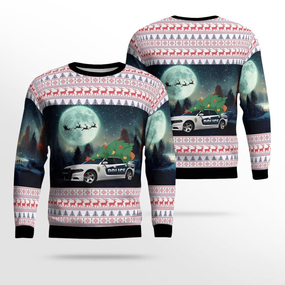 Bennettsville Police Department Bennettsville South Carolina Christmas AOP Ugly Sweater Xmas Unisex Sweater Christmas Gifts for Men Women