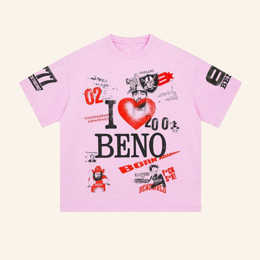 BENO WRLD Merch I Love Beno T-Shirt Best Christmas Gifts For Girlfriend BENO WRLD Merch I Love Beno T-Shirt Best Christmas Gifts For Girlfriend