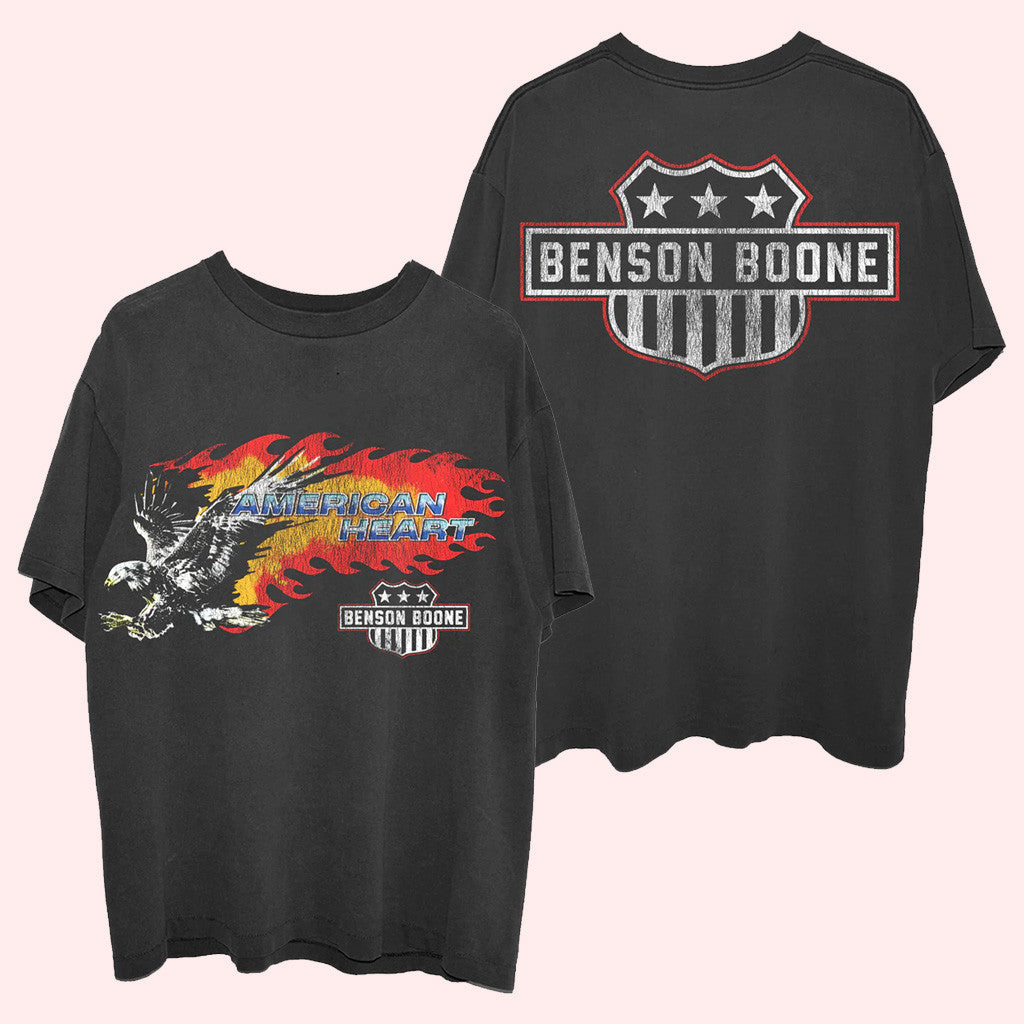 Benson Boone Merch American Heart Box Set T-Shirt Gift For Husband Benson Boone Merch American Heart Box Set T-Shirt Gift For Husband