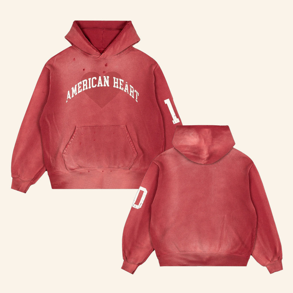 Benson Boone Merch American Heart Red Hoodie Gifts For Girlfriend Benson Boone Merch American Heart Red Hoodie Gifts For Girlfriend