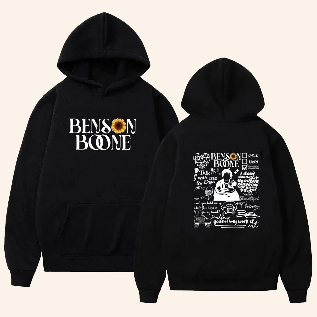 Benson Boone Merch American Heart Tour 2025 Hoodie Gifts Ideas For Music Fans