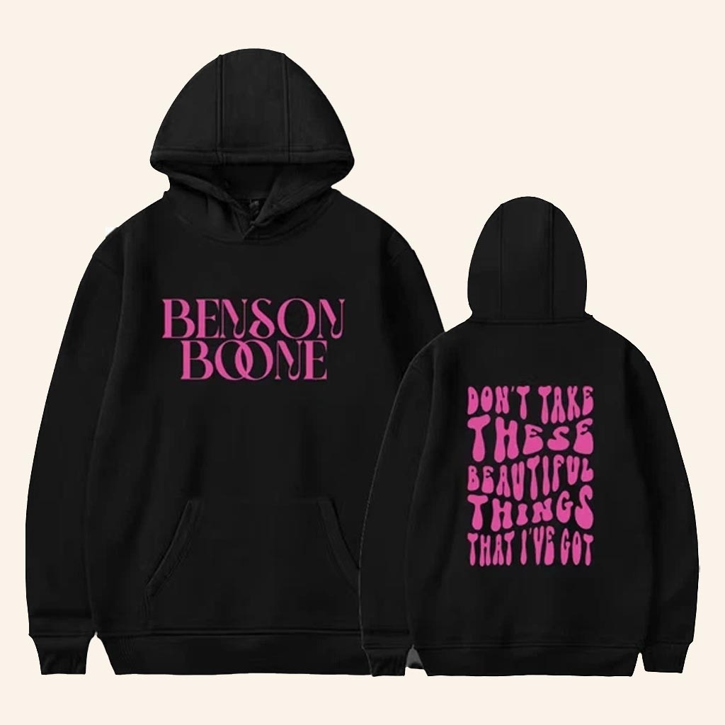 Benson Boone Merch Beautiful Thing Lyrics Hoodie Best Gifts For Music Lovers