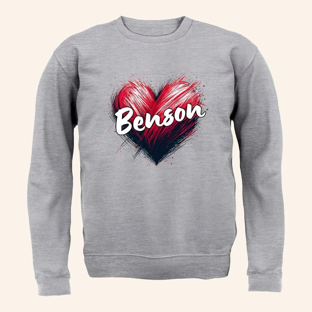 Benson Boone Merch Love Heart Benson Sweatshirt Cool Gifts For Music Lovers Benson Boone Merch Love Heart Benson Sweatshirt Cool Gifts For Music Lovers