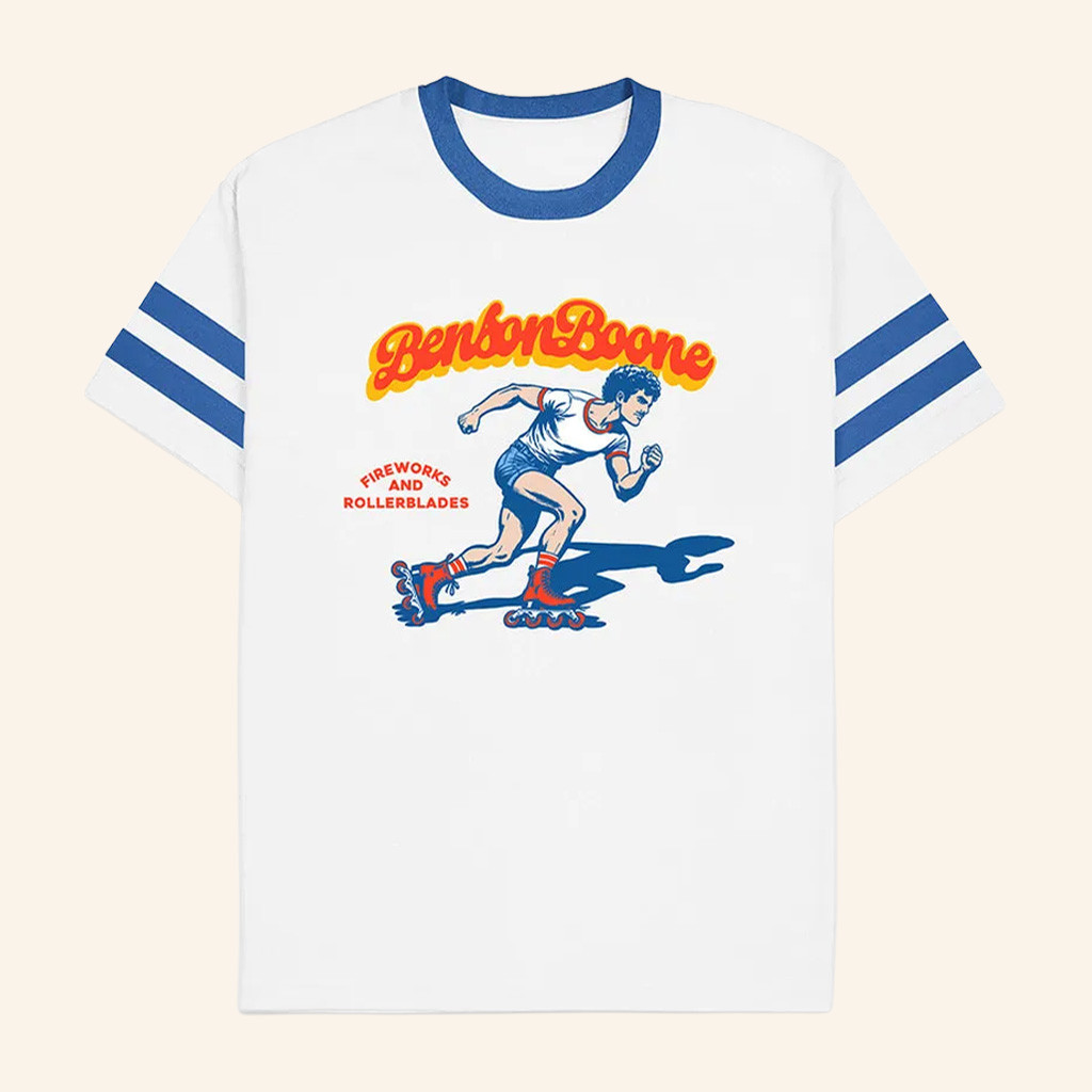 Benson Boone Merch Rollerblading Benny Ringer Tee Best Gifts For Music Lovers