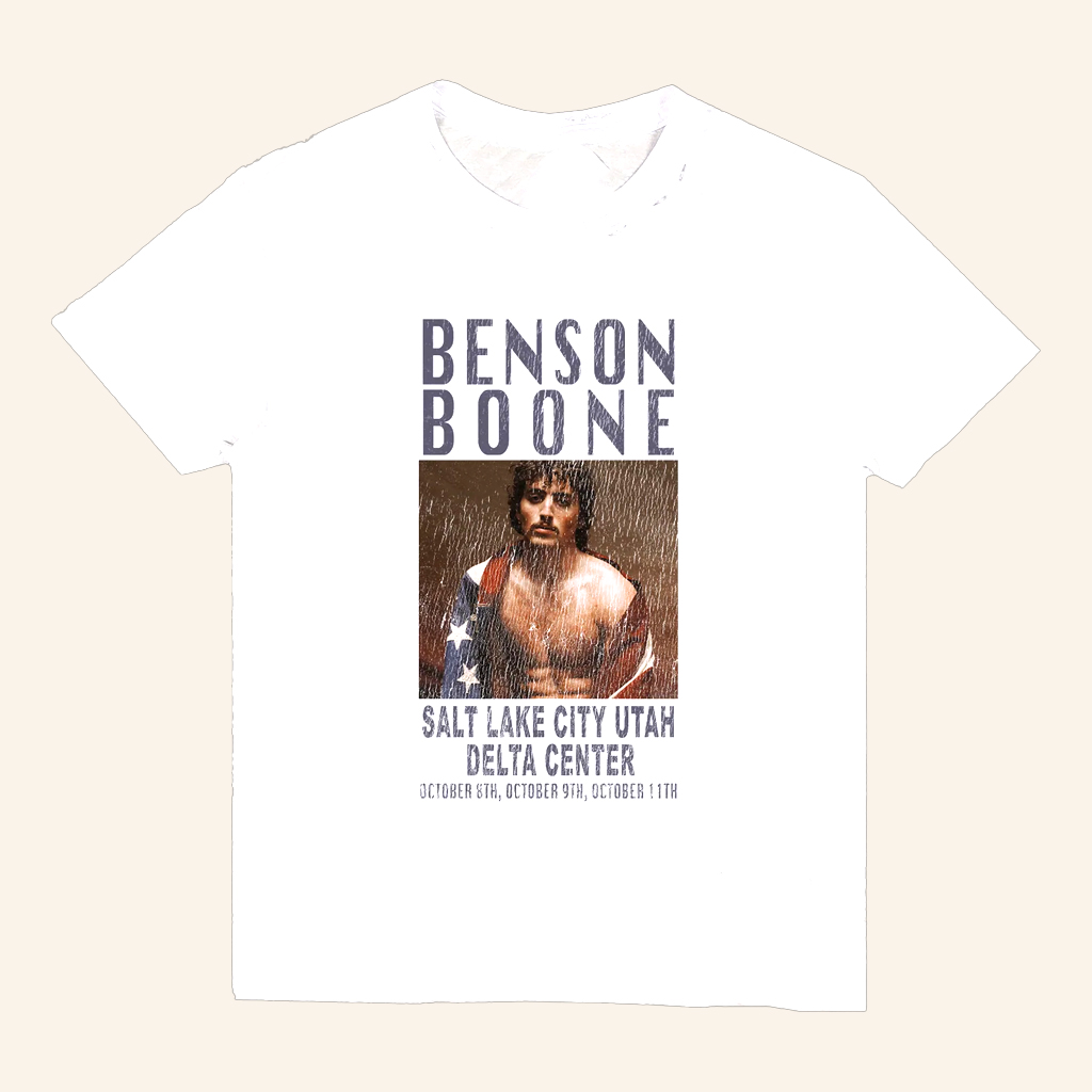 Benson Boone Merch Salt Lake City T-Shirt Christmas Gift Ideas For Music Lovers