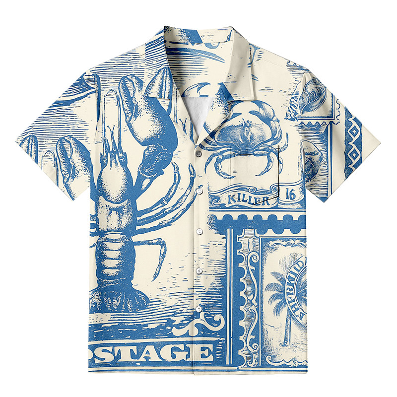 Bermuda Post Hawaiian Shirt Animal Themed Vintage Style Shirt Unique Gift Ideas