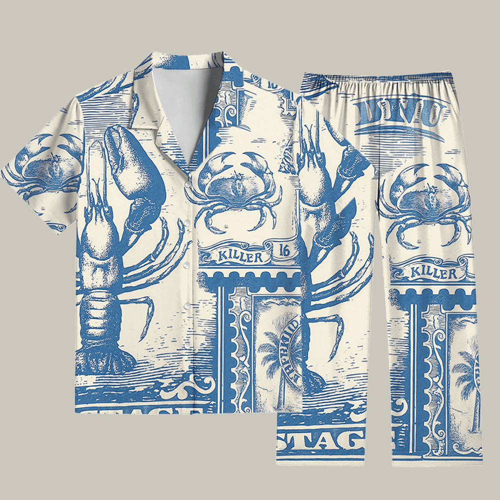 Bermuda Post Pajama Set Merry Xmas Clothing Christmas Gift For Mom