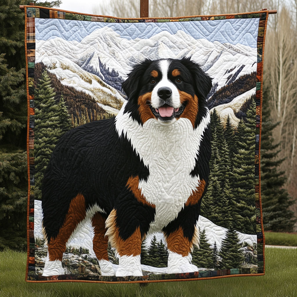 Bernese Journey Quilted Blanket Gifts For Dog Lovers