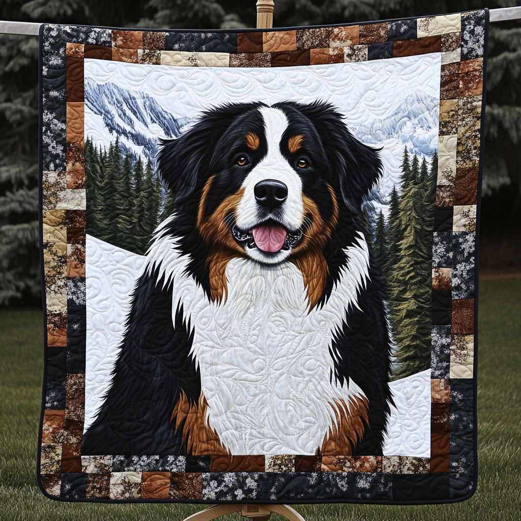 Bernese Mountain Companion Quilted Blanket Gifts For Dog Lovers