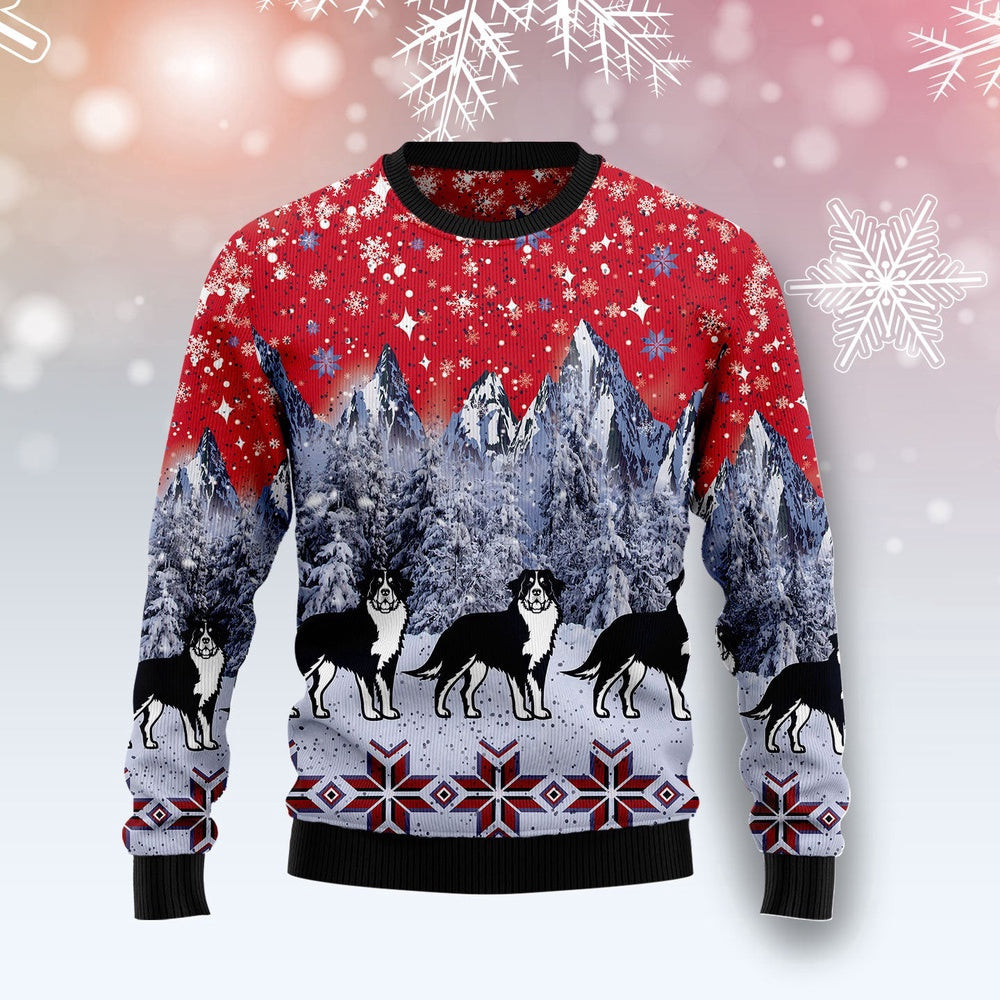 Bernese Mountain Dog Snow Ugly Christmas Sweater Christmas Gift