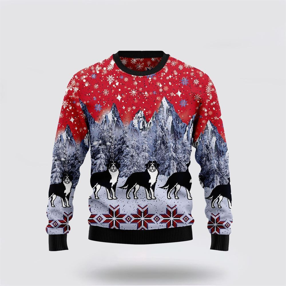 Bernese Mountain Dog Snow Ugly Christmas Sweater Christmas Gift For Dog Love Christmas Gift Idea