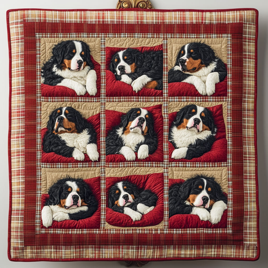 Bernese Wanderer Quilted Blanket Gifts For Dog Lovers