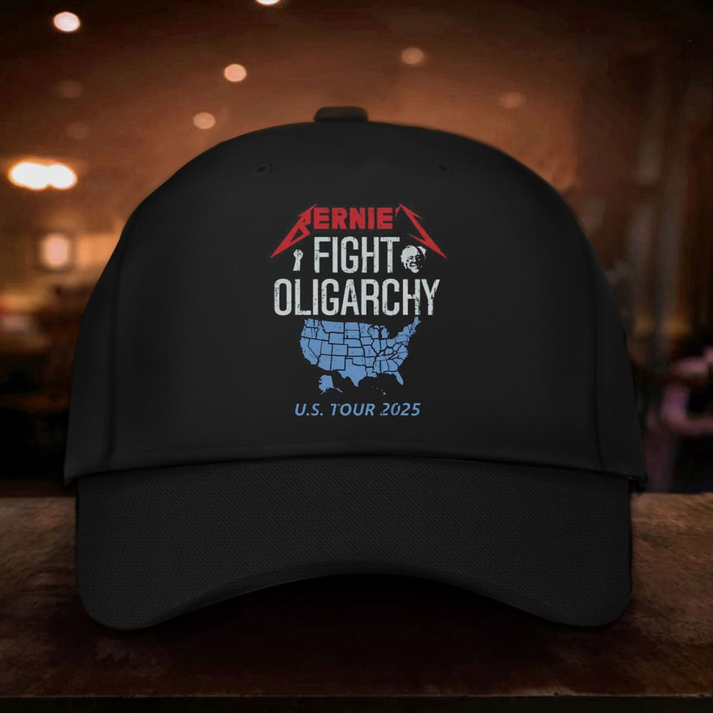 Bernie Sanders Fight Oligarchy US Tour 2025 Hat Gifts For Music Fans