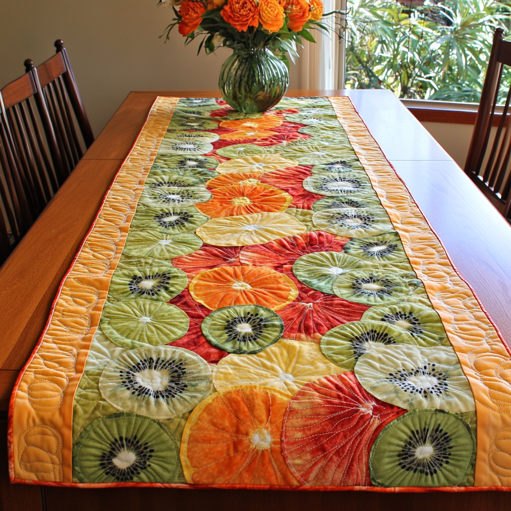 Berry Bloom Quilted Table Runner Dinner Table Decor Ideas Gift Ideas For Mom