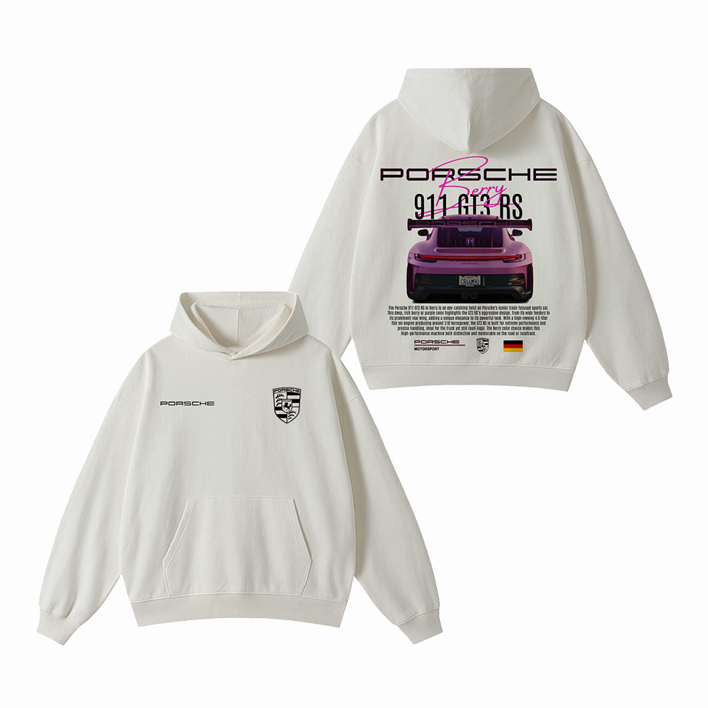 Berry Porsche 911 GT3 RS Hoodie Porsche 911 GT3 RS Hoodie Car Enthusiast Gift