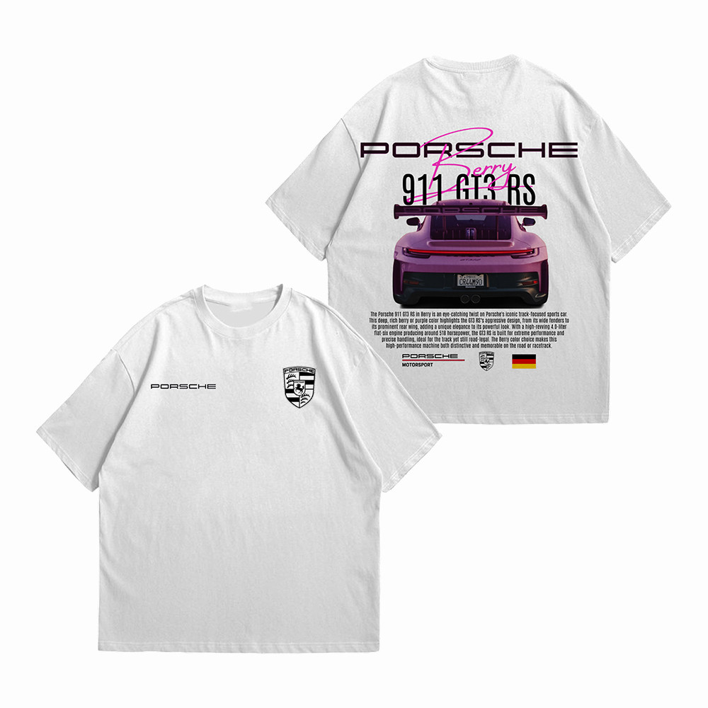 Berry Porsche 911 GT3 RS T-Shirt GT3 Racing Enthusiast Shirt Porsche Gift for Husband