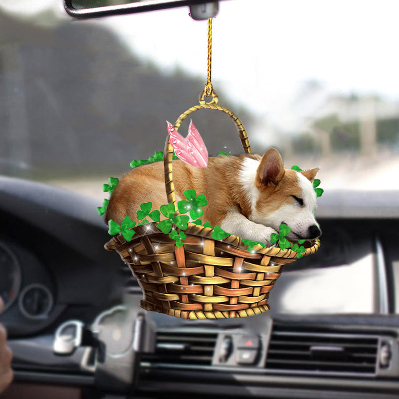 Best Corgi Sleeping Lucky Fairy Two Sided Ornament Cute Animal Ornaments
