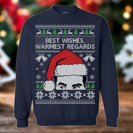 Best Wishes Warmest Regards Ugly Holiday Jumper Christmas Sweaters Present Ideas