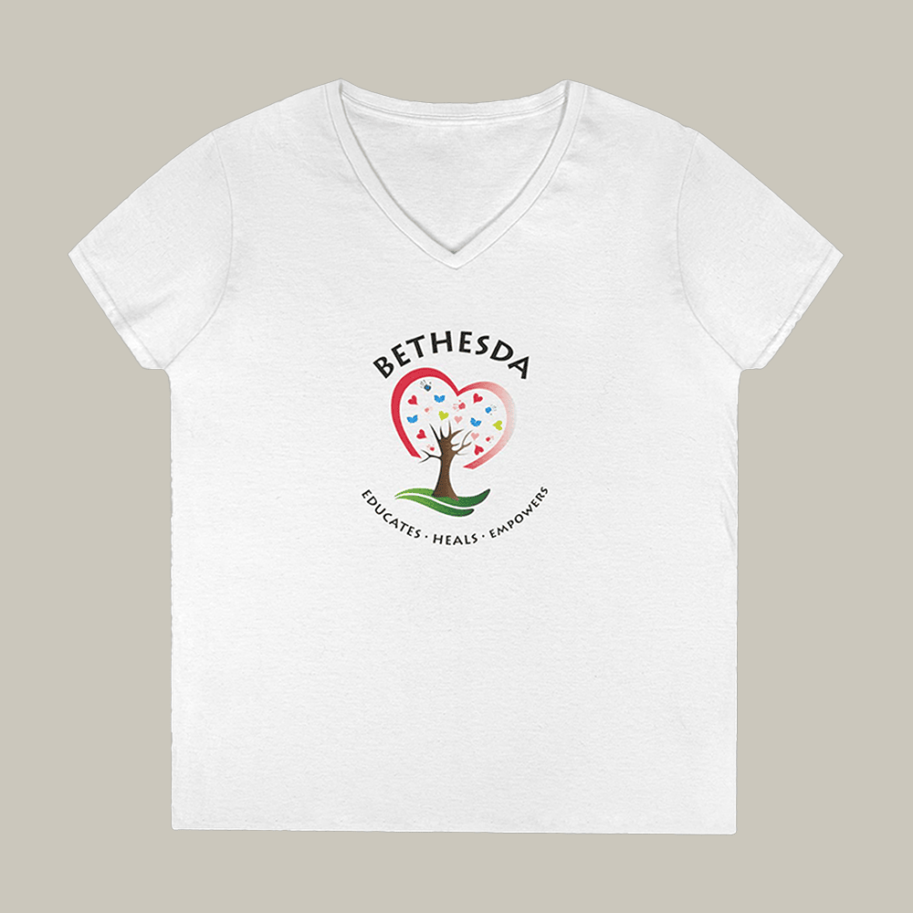 Bethesda Educates Heals Empowers Bethesda V-Neck Shirt Bethesda Clothes Gift Ideas For Girlfriend