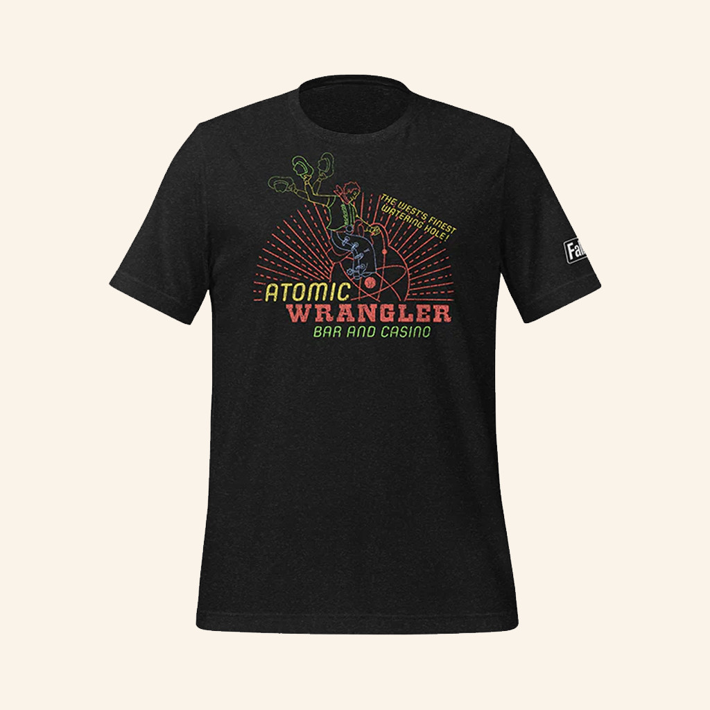 Bethesda Gear Merch Fallout New Vegas Atomic Wrangler Casino T-Shirt Gift Ideas For Wife