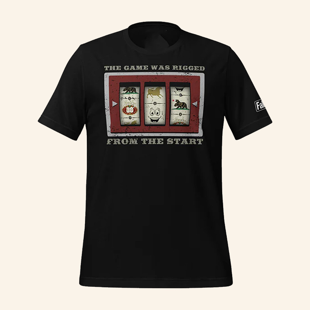 Bethesda Gear Merch Fallout Rigged From The Start T-Shirt Unique Gift For Besties