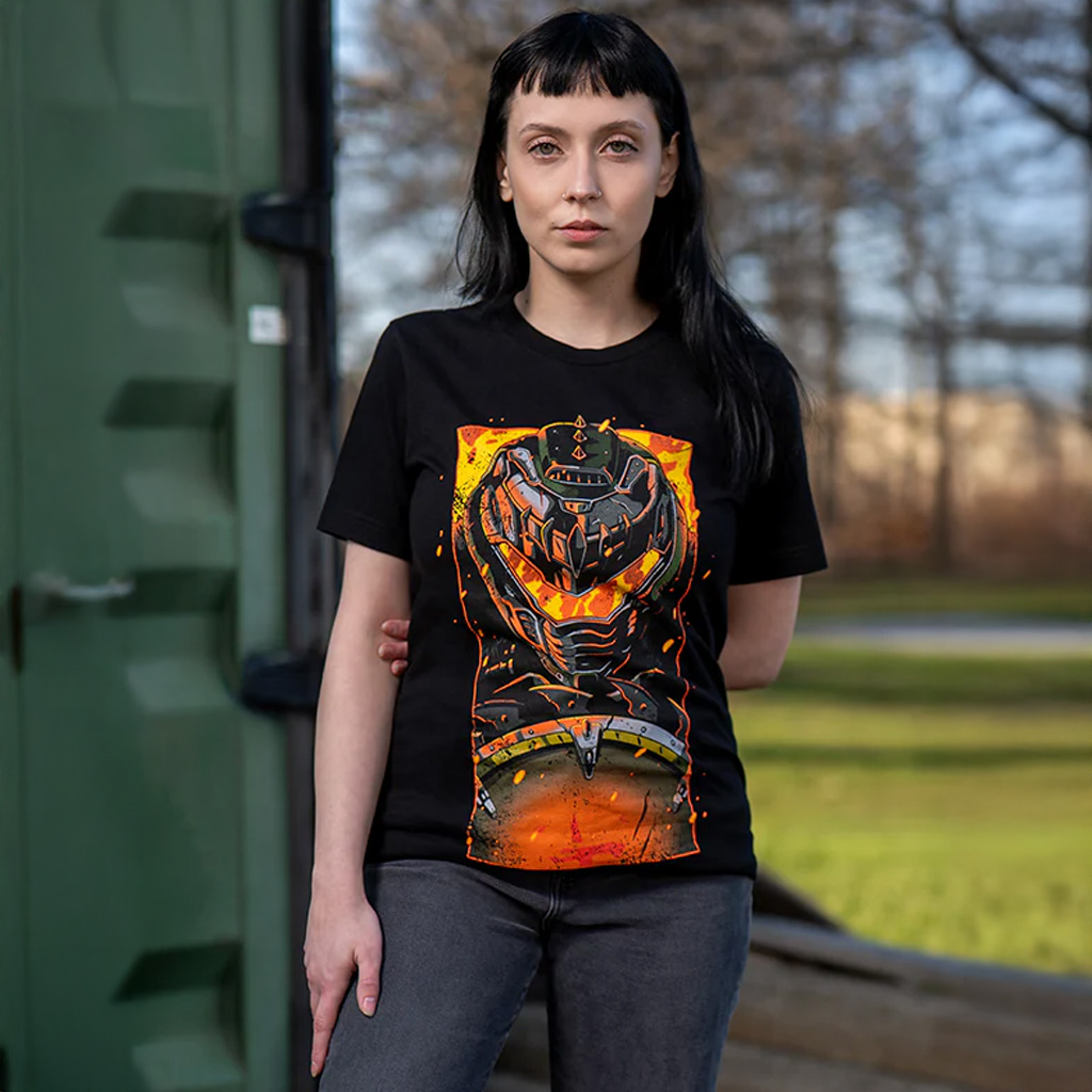 Bethesda Merch DOOM The Dark Ages In Flames T-Shirt Christmas Gift Ideas For Her Bethesda Merch DOOM The Dark Ages In Flames T-Shirt Christmas Gift Ideas For Her