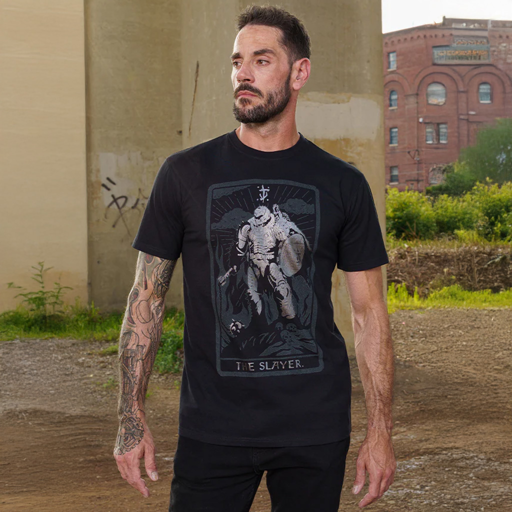 Bethesda Merch DOOM The Dark Ages Tarot T-Shirt Christmas Gifts For Husband Bethesda Merch DOOM The Dark Ages Tarot T-Shirt Christmas Gifts For Husband