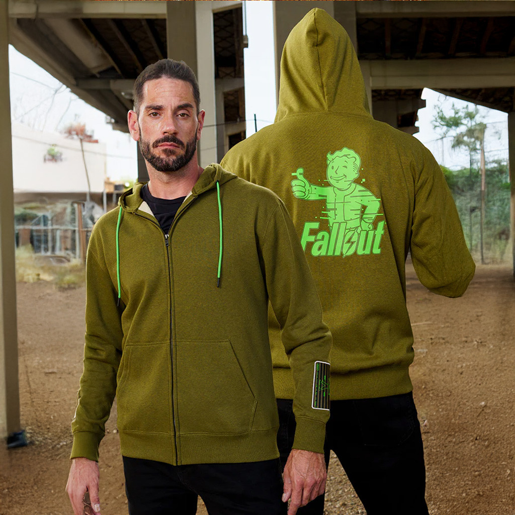 Bethesda Merch Fallout Analog Pip Boy Zip Hoodie Christmas Presents For Boyfriend Bethesda Merch Fallout Analog Pip Boy Zip Hoodie Christmas Presents For Boyfriend