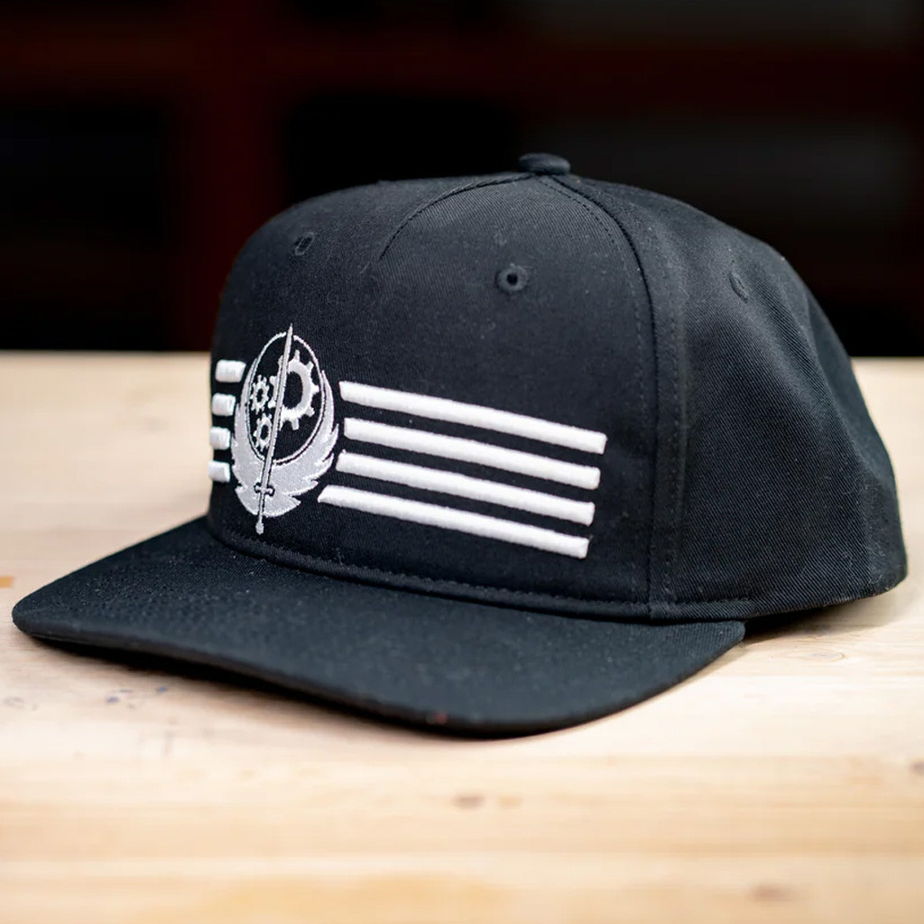 Bethesda Merch Fallout Brotherhood Of Steel Snapback Hat Embroidered Xmas Gifts For Him Bethesda Merch Fallout Brotherhood Of Steel Snapback Hat Embroidered Xmas Gifts For Him