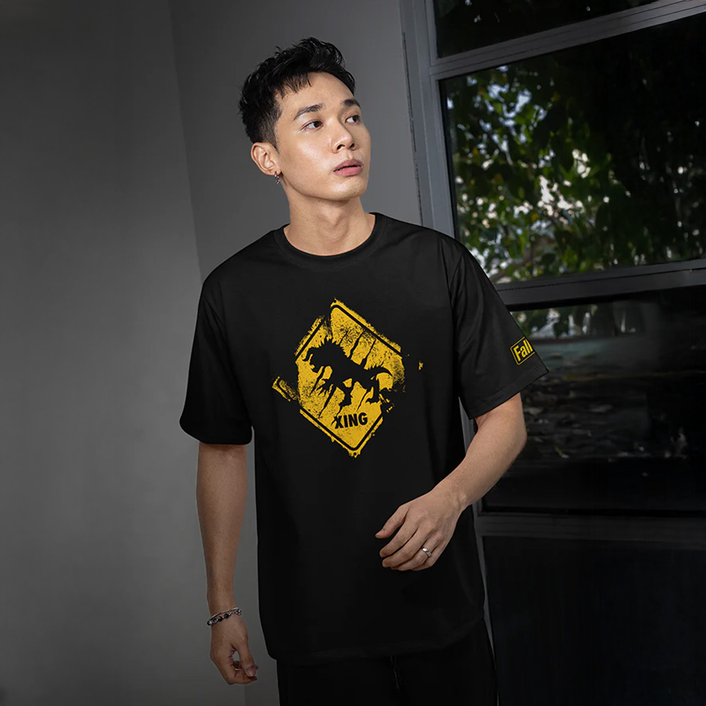 Bethesda Merch Fallout Deathclaw Crossing T-Shirt Xmas Gifts For Men Bethesda Merch Fallout Deathclaw Crossing T-Shirt Xmas Gifts For Men