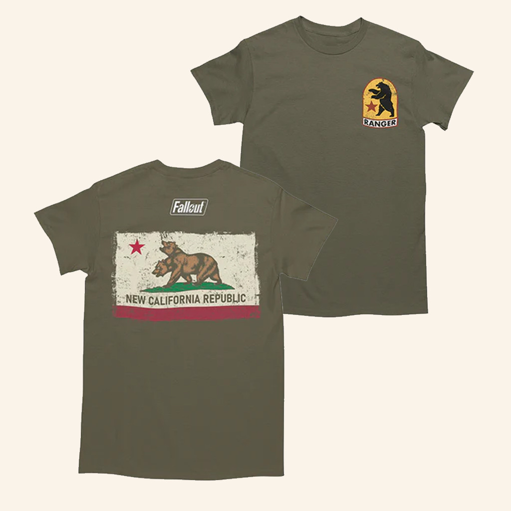 Bethesda Merch Fallout Ncr Ranger Badge T-Shirt Gifts For Father Bethesda Merch Fallout Ncr Ranger Badge T-Shirt Gifts For Father