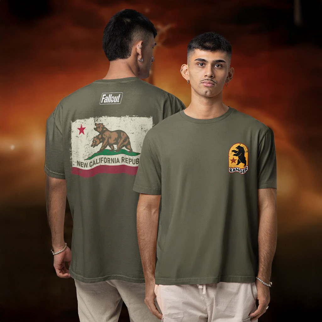 Bethesda Merch Fallout NCR Ranger Badge T-Shirt Gifts For Father Bethesda Merch Fallout NCR Ranger Badge T-Shirt Gifts For Father