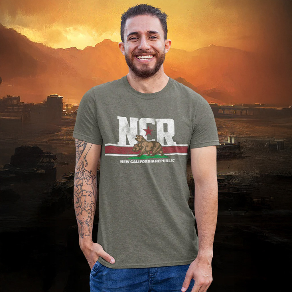 Bethesda Merch Fallout New CA Republic T-Shirt Christmas Gift Ideas For Dad Bethesda Merch Fallout New CA Republic T-Shirt Christmas Gift Ideas For Dad