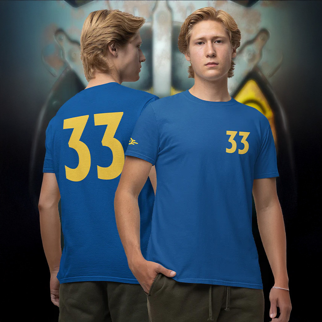 Bethesda Merch Fallout Vault 33 T-Shirt Christmas Present For Son Bethesda Merch Fallout Vault 33 T-Shirt Christmas Present For Son