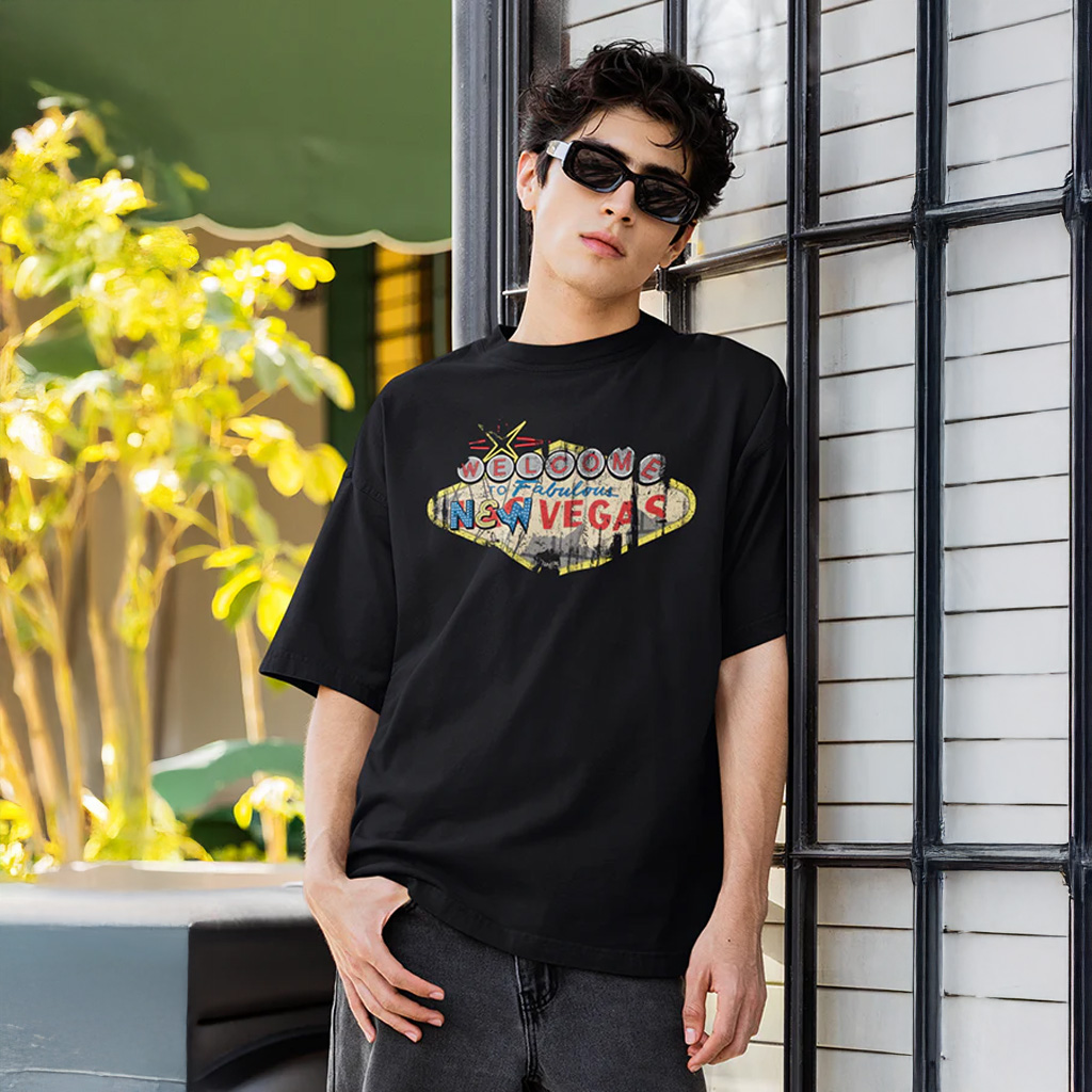 Bethesda Merch Fallout Welcome To New Vegas T-Shirt Gifts For Brother