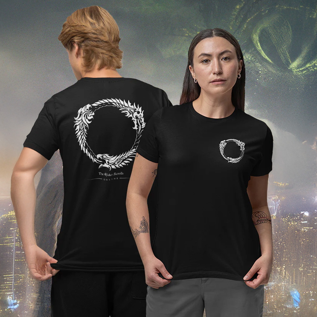 Bethesda Merch The Elder Scrolls Ouroboros T-Shirt Gift Ideas For Wife Bethesda Merch The Elder Scrolls Ouroboros T-Shirt Gift Ideas For Wife