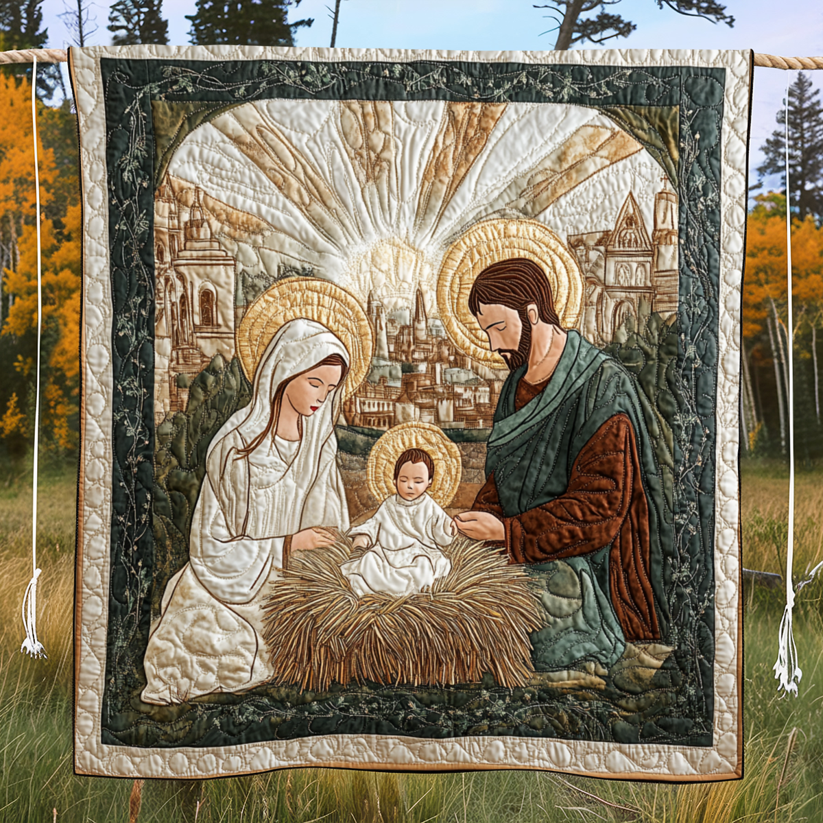 Bethlehem Blessing Quilted Blanket Christian Gifts For Women